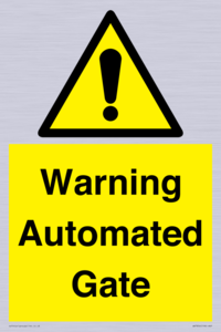 Warning Automated Gate